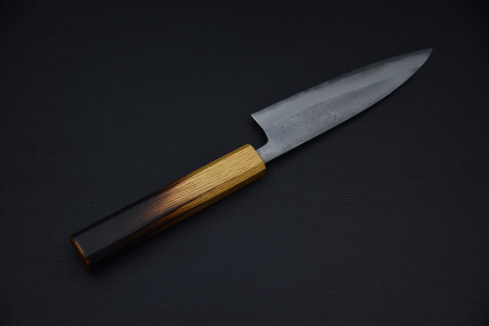 Motokyuuichi Ginsan Nashiji Petty 135mm Chêne Brulé