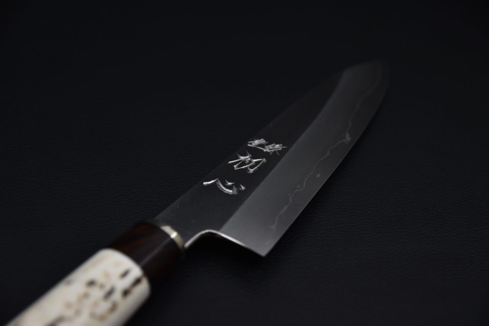 Nakagawa Uchi Hamono Ginsan Migaki Gyuto 170mm Stag Horn
