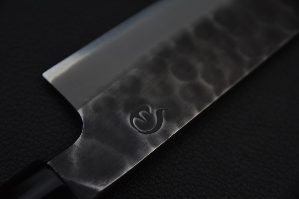 Hitohira Hinode Tsuchime Shirogami #2 Stainless Clad Petty 150mm Ho