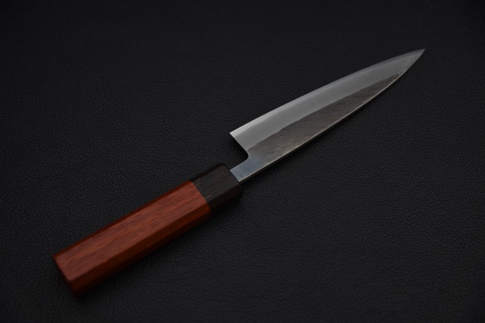 Hitohira TD Aogami #2 Stainless Clad Kurouchi Petty 135mm Padauk