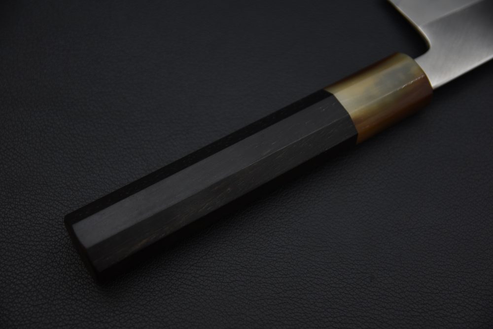 Hitohira Tanaka Kyuzo Aogami #1 Stainless Clad Gyuto 240mm Taihei Ebony