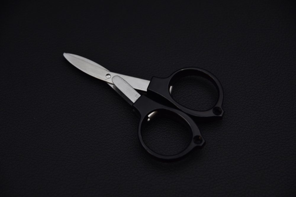 Yoshida Megane Ciseaux De Poche Noir