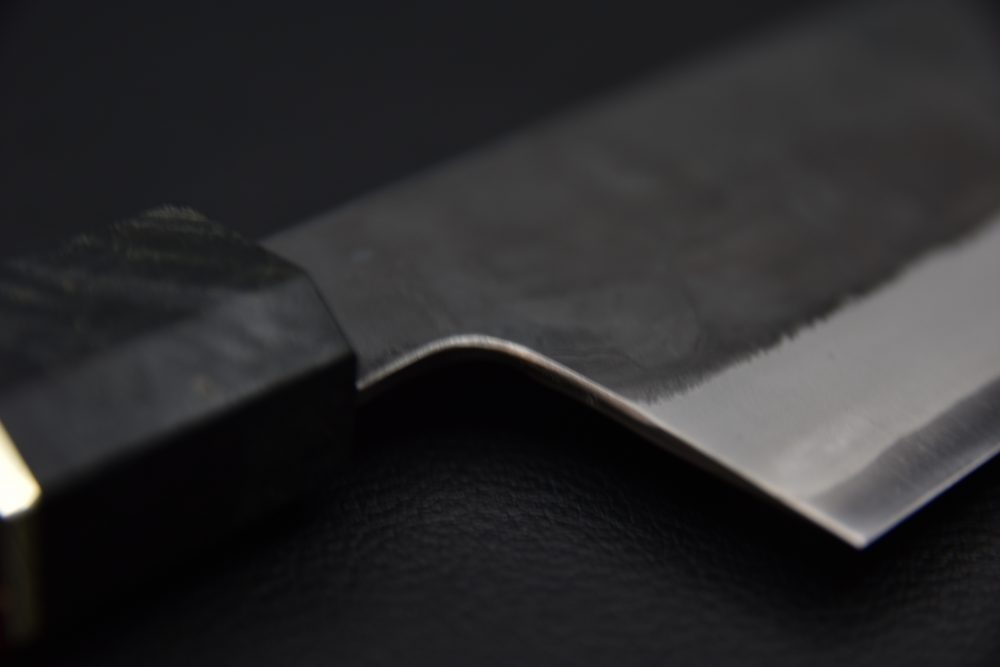 Yoshida Hamono HAP 40 Nakiri 165mm Kurouchi Loupe D'érable (Noir)