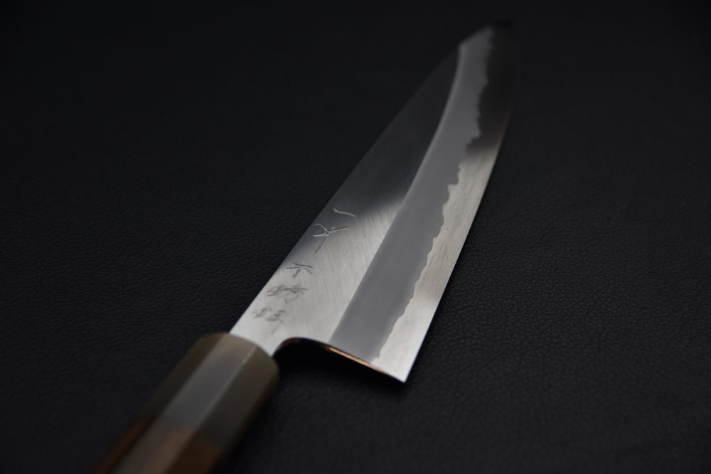 Hitohira Tanaka Kyuzo Aogami #1 Stainless Clad Gyuto 240mm Ziricote