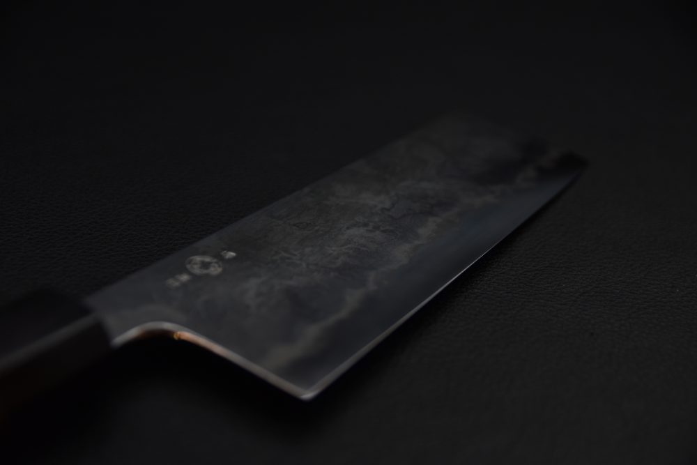 Takada no Hamono Shirogami #1 Suiboku Nakiri 180mm Pink
