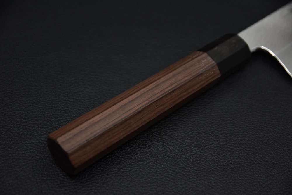 Hitohira Tanaka Kyuzo Aogami #1 Migaki Gyuto 240mm Bois de Rose