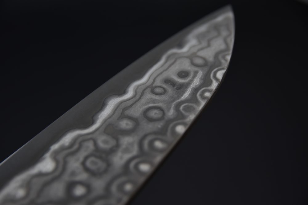Nigara Hamono Aogami #2 Damascus 240mm Gyuto Ébène #5