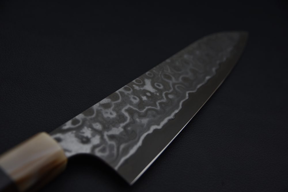 Nigara Hamono Aogami #2 Damascus 210mm Gyuto Ébène #2