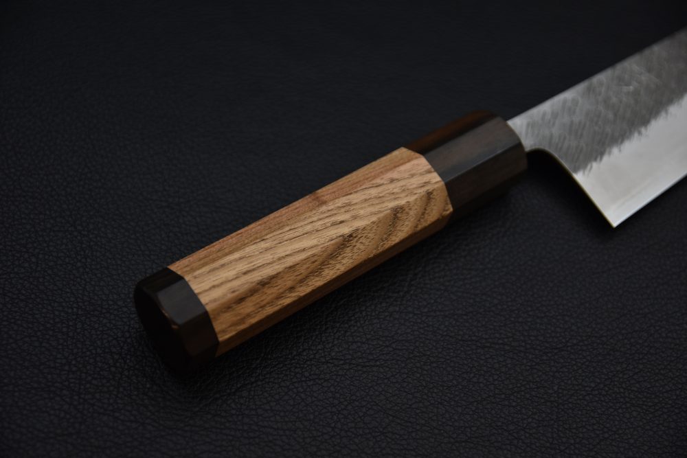 Yoshikane Hamono Shirogami #2 Stainless Clad Tsuchime Gyuto 210mm