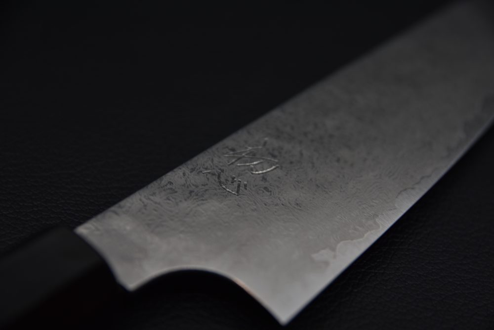 Hatsukokoro Ginyo Ginsan Tsuchime Damascus Petty 150mm Wenge