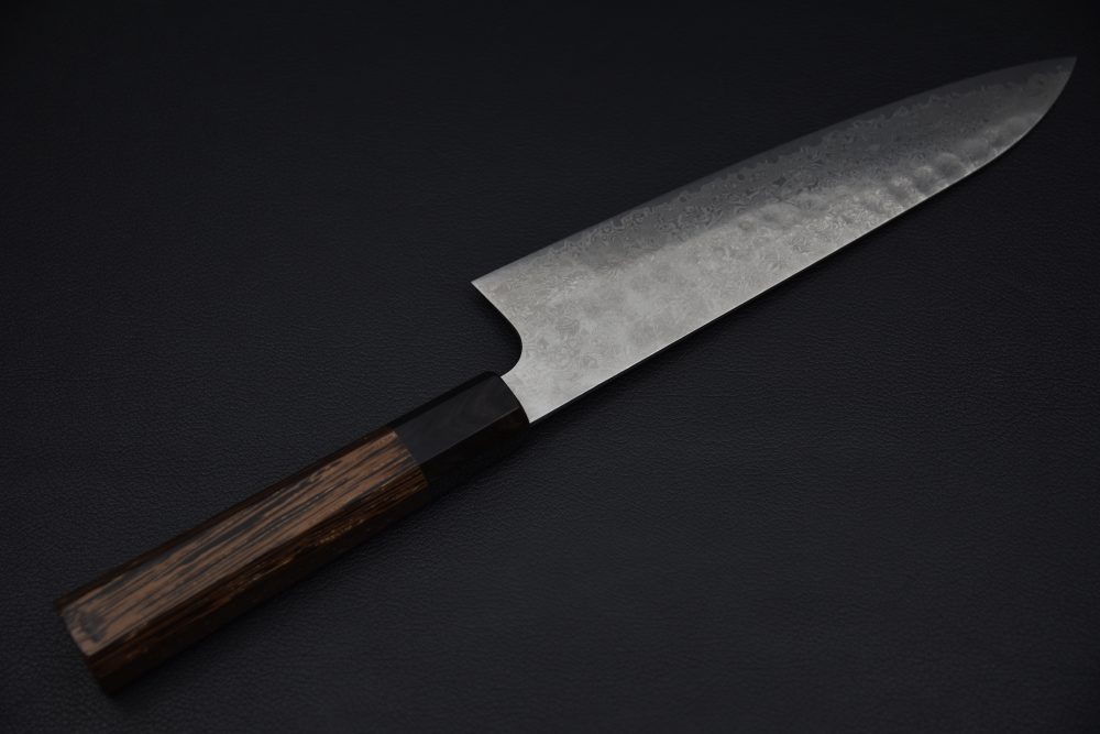 Hatsukokoro Ginyo Ginsan Tsuchime Damascus Gyuto 210mm Wenge