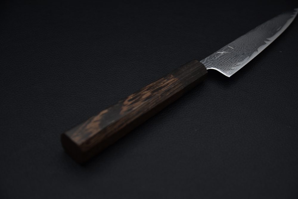 Hitohira Futana Nickel Damascus Petty 135mm Tagayasan