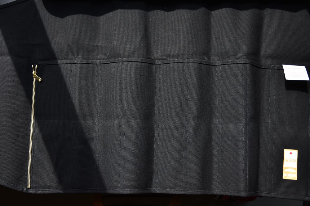 HI-CONDITION Hanpu Canvas 9 Pockets Knife Roll Noir