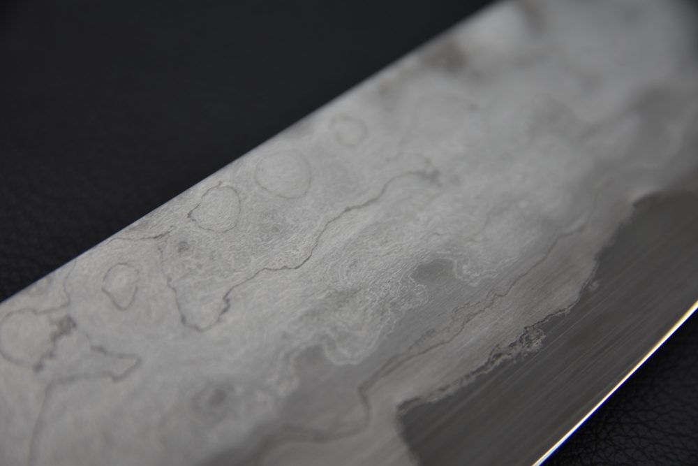 Nigara Hamono Aogami #2 Damascus 240mm Gyuto Ébène #4