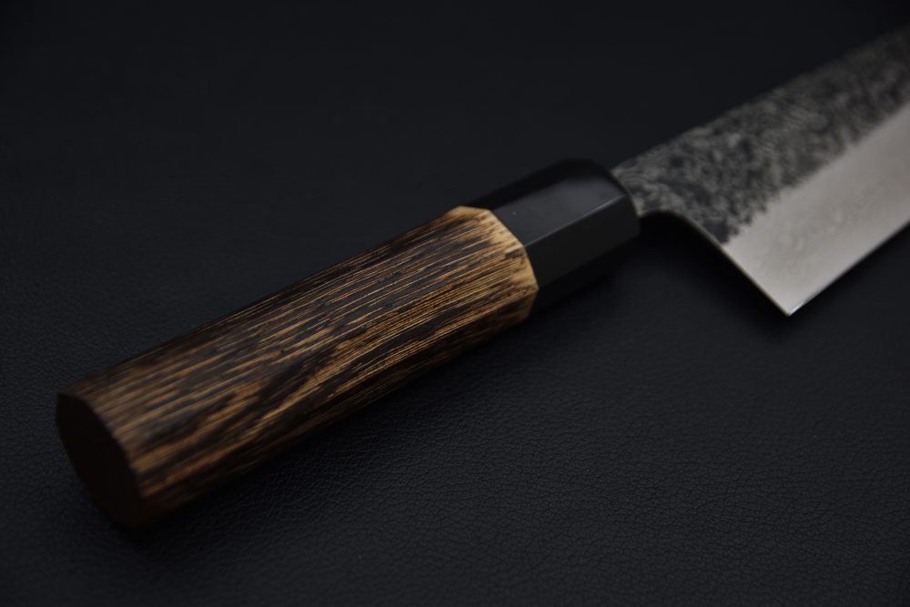 Yoshikane Hamono SLD Damascus Gyuto 210mm Burnt Chestnut