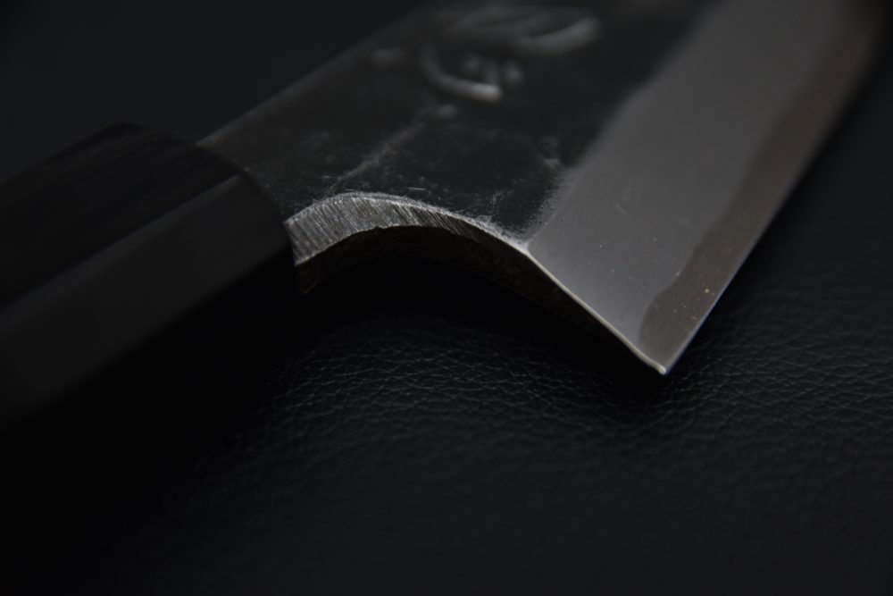 Hatsukokoro Shirasagi Kurouchi Aogami #2 Tsuchime Honesuki 150mm Tagayasan