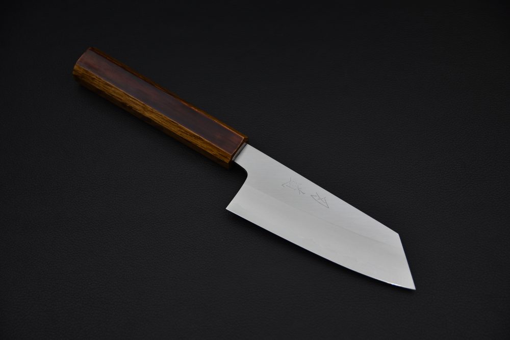 Hado Junpaku Shirogami #1 Stainless Clad Ko Bunka 135mm Lacquered Oak