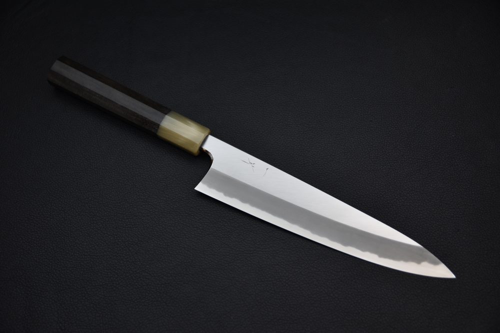 Hitohira Tanaka Kyuzo Aogami #1 Migaki Gyuto 210mm Taihei Ébène