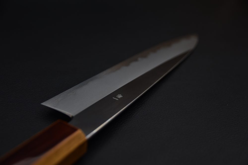 Hado Junpaku Shirogami #1 Stainless Clad Gyuto 210mm Chêne Laqué