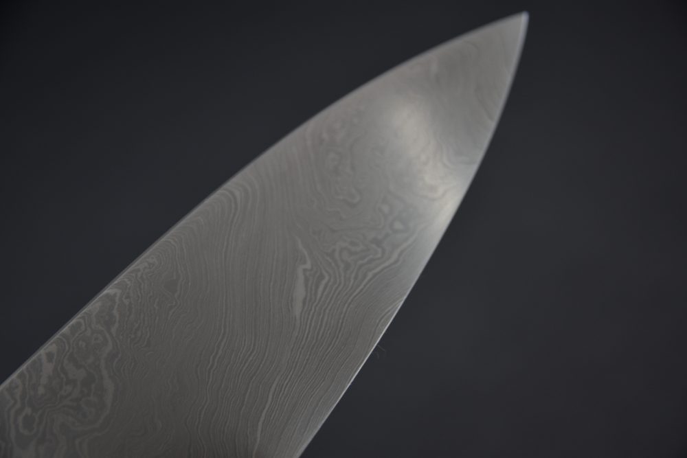 Shoichi Hashimoto Black Damascus Coreless Gyuto 240mm Snakewood