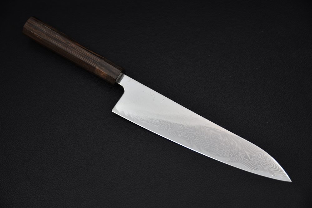Hitohira Futana Nickel Damascus Gyuto 210mm Tagayasan
