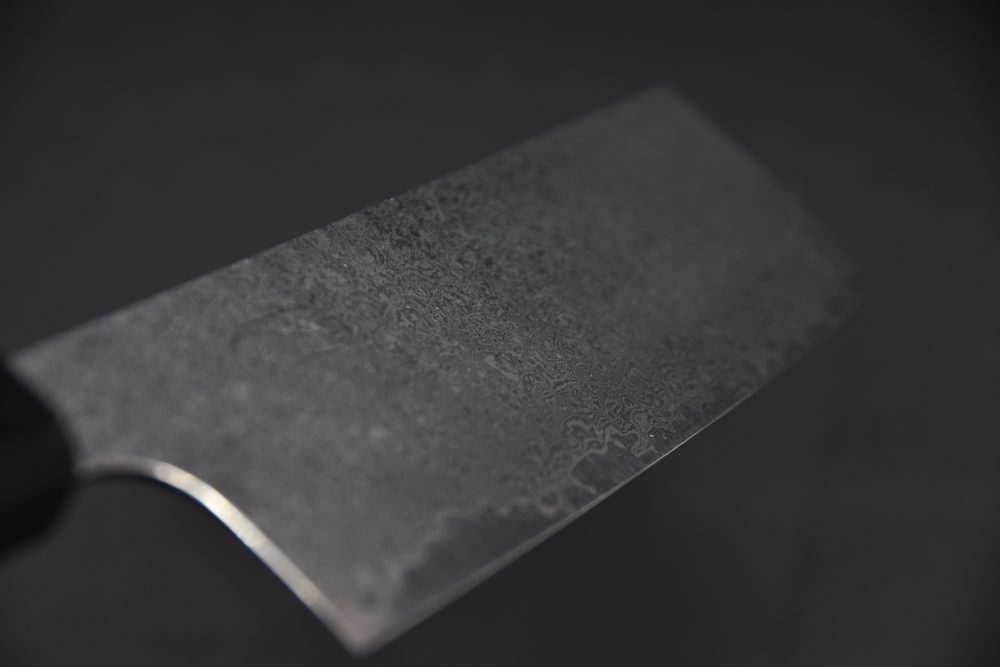 Hatsukokoro Ginyo Ginsan Tsuchime Damascus Nakiri 170mm Wenge