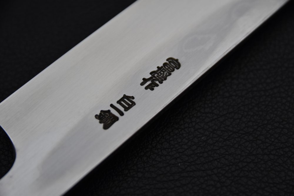 Hitohira Togashi Shirogami #1 Damascus Yanagiba 300mm Ebony