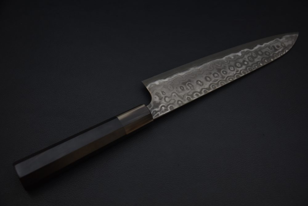 Nigara Hamono Aogami #2 Damascus 240mm Gyuto Ébène #5