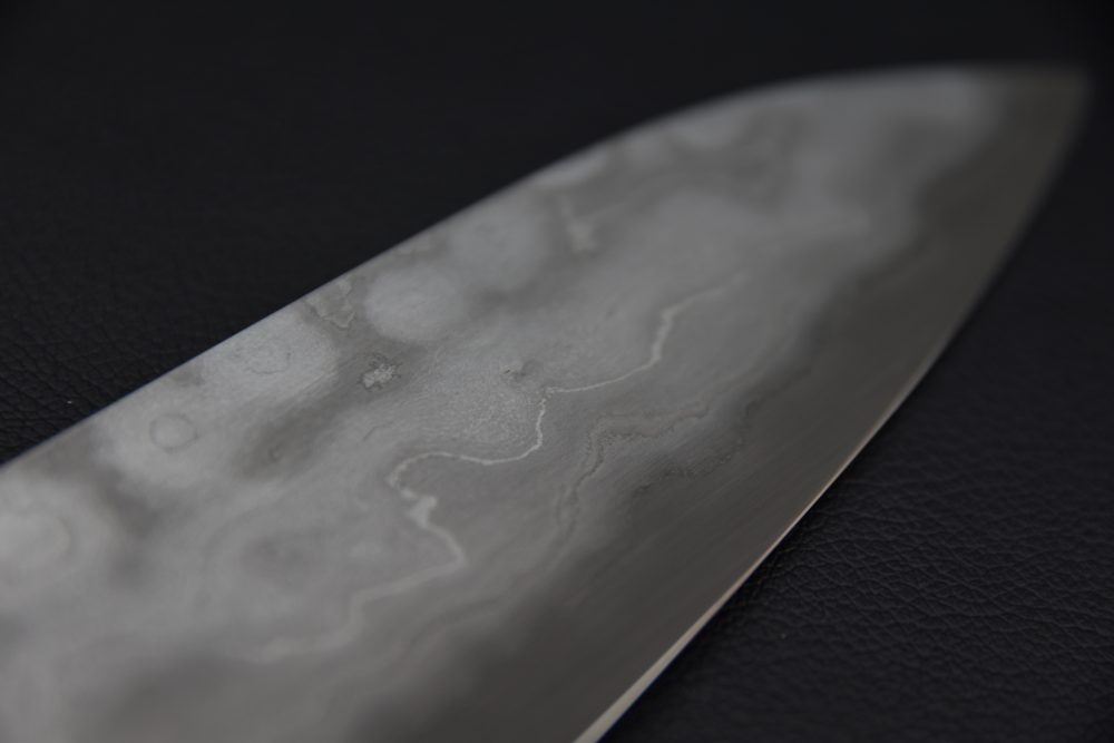 Nigara Hamono Aogami #2 Damascus 240mm Gyuto Ébène #4