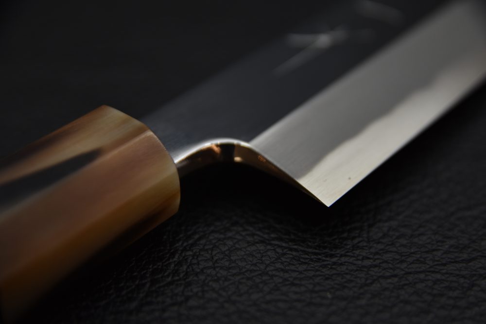 Hitohira Tanaka Mosuke Aogami #1 Kiritsuke Yanagiba 270mm Mirroir Ébène