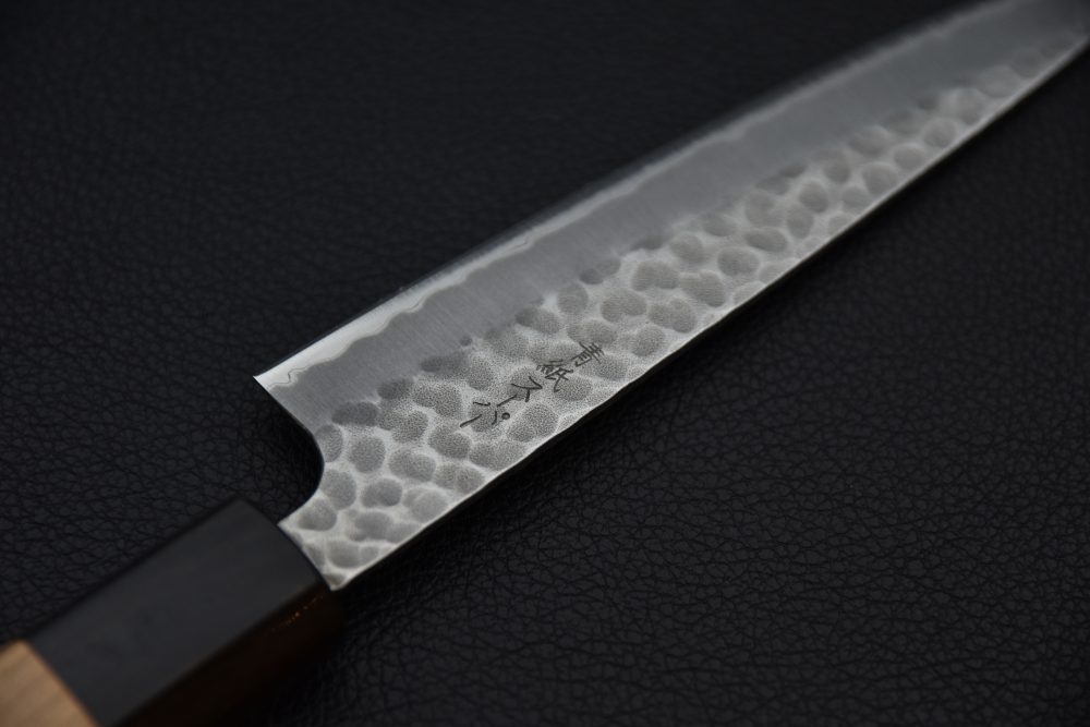 Hitohira Futana SB Migaki Tsuchime Petty 135mm Cerisier