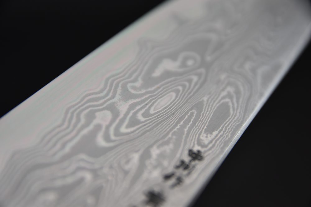 Nakagawa Uchihamono Aogami #1 Suminagashi Bunka 180mm Ébène