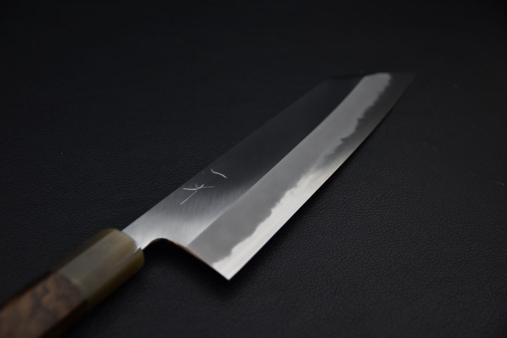Hitohira Tanaka Kyuzo Aogami #1 Migaki Kiritsuke Gyuto 240mm Ziricote (Extra Height)
