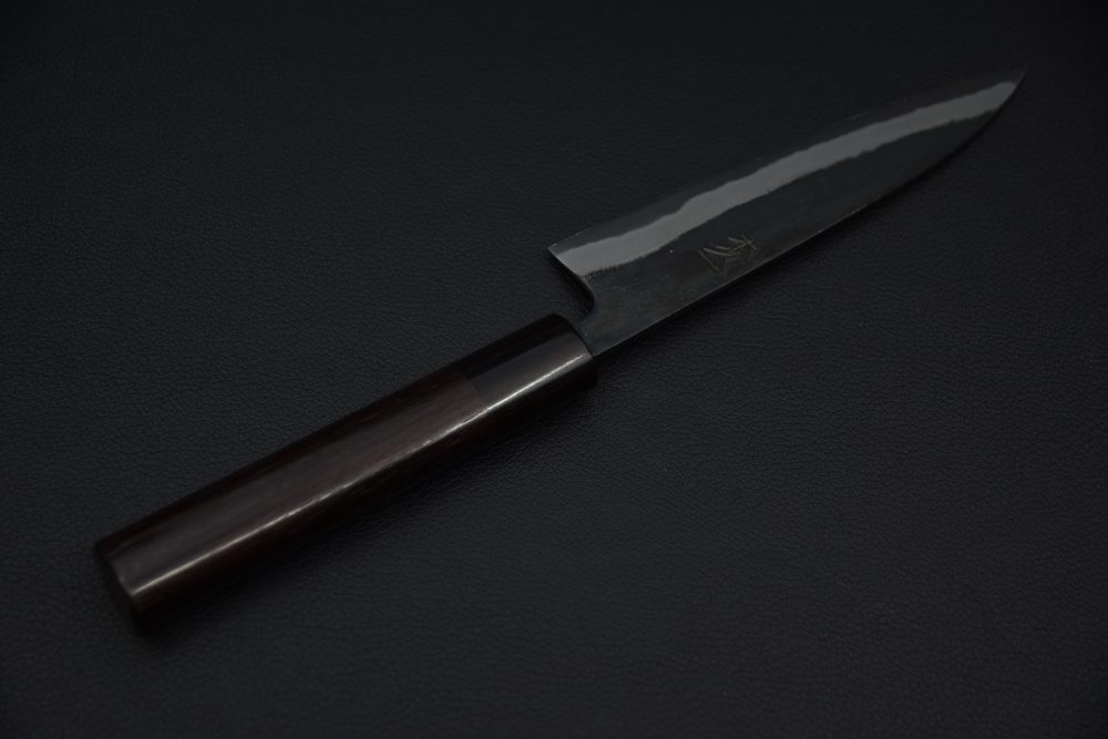 Motokyuuichi Aogami Super Kurouchi Petty 135mm Bois de Rose