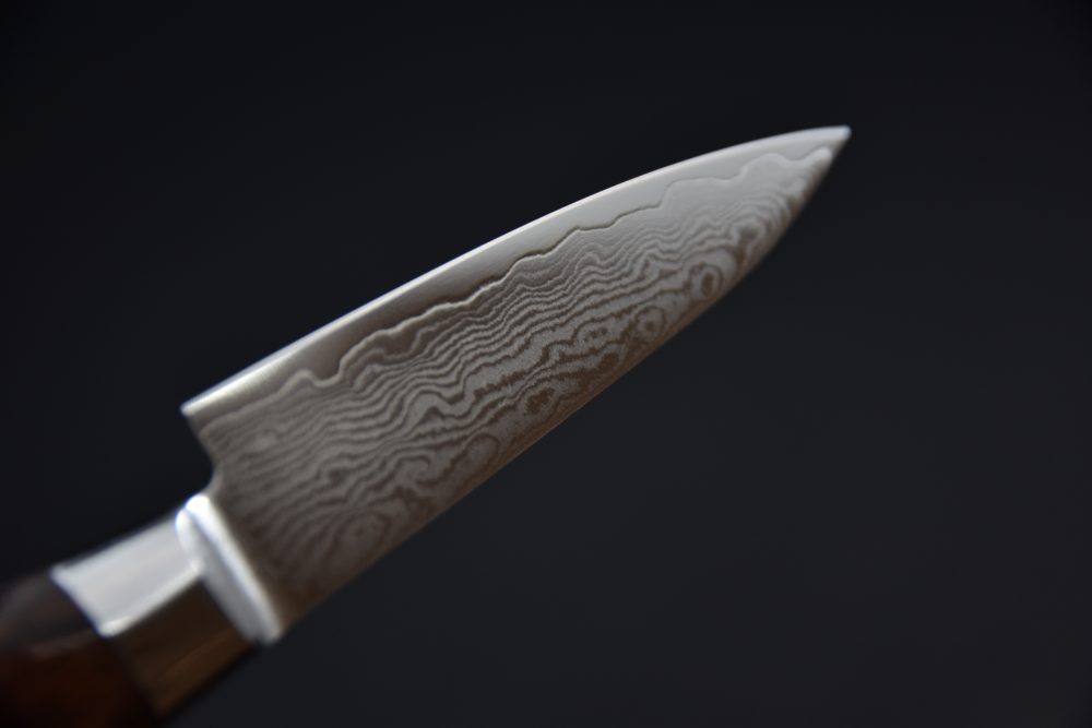 Hitohira Imojiya ST Damascus Office 80mm Imitation d'acajou