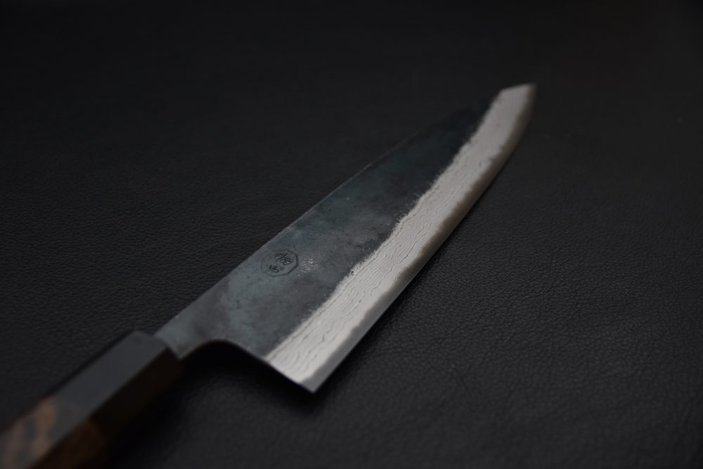 Hatsukokoro Kumokage Aogami #2 Damascus Kurouchi Gyuto 240mm Tagayasan