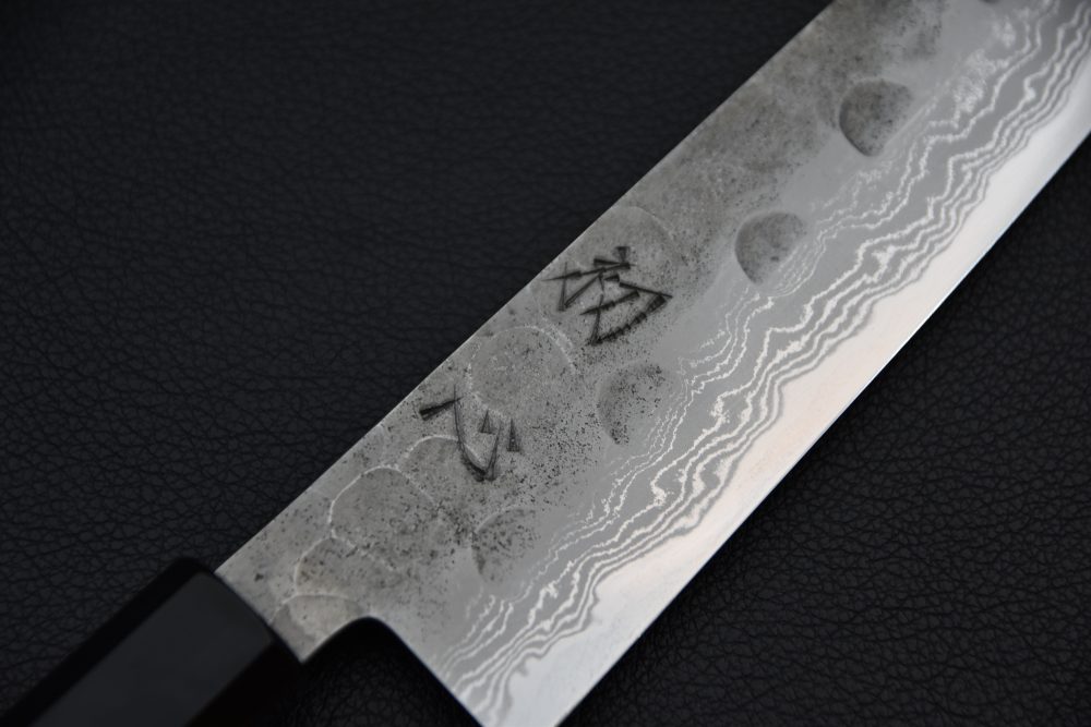 Hatsukokoro Aogami Super Damascus Kurouchi Kiritsuke Gyuto 210mm Walnut