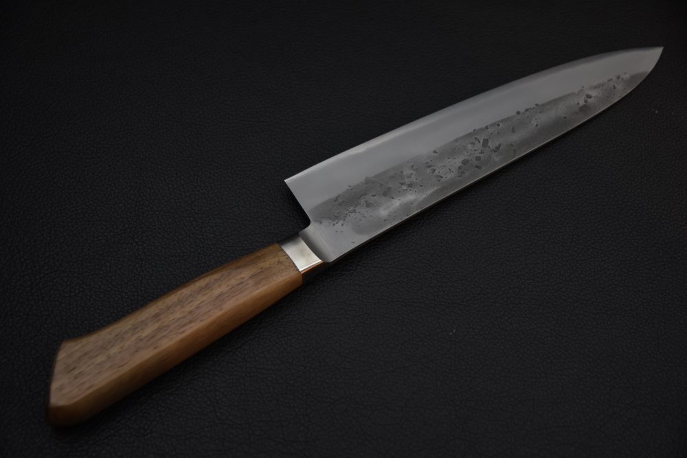 Hitohira TD Aogami #2 Stainless Clad Nashiji Yo Gyuto 210mm Walnut