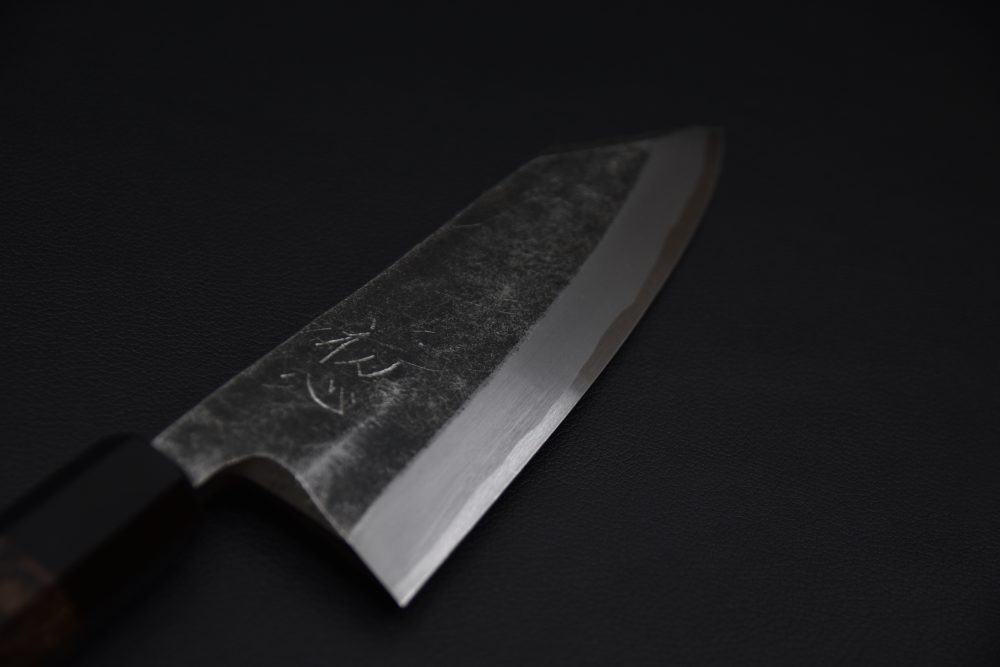 Hatsukokoro Shirasagi Kurouchi Aogami #2 Tsuchime Deba 150mm Wenge