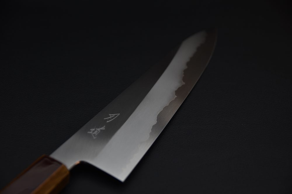 Hado Junpaku Shirogami #1 Stainless Clad Gyuto 240mm Chêne Laqué