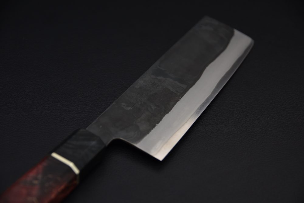Yoshida Hamono HAP 40 Nakiri 165mm Kurouchi Loupe D'érable (Noir)
