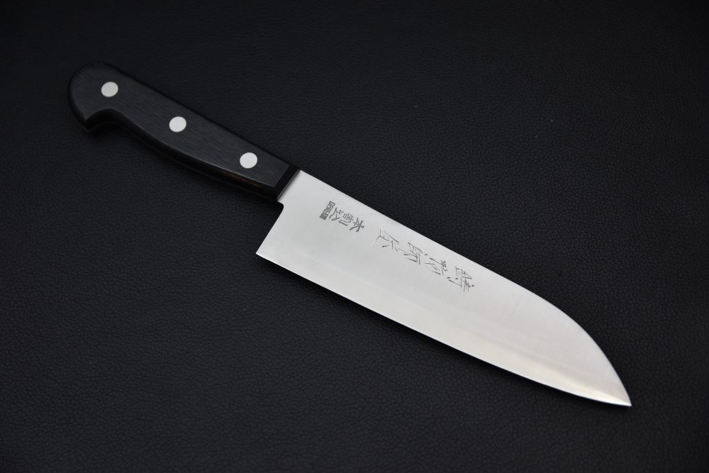 Hitohira Imojiya OKD Shirogami #2 Santoku 180mm Pakka