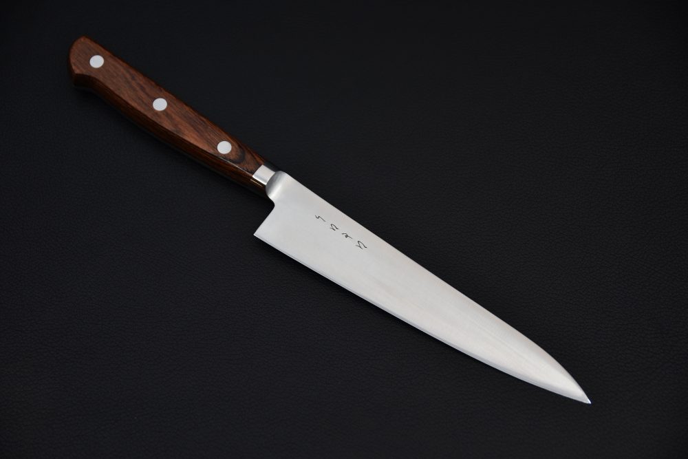 Hitohira KH Stainless Petty 150mm Imitation d'acajou