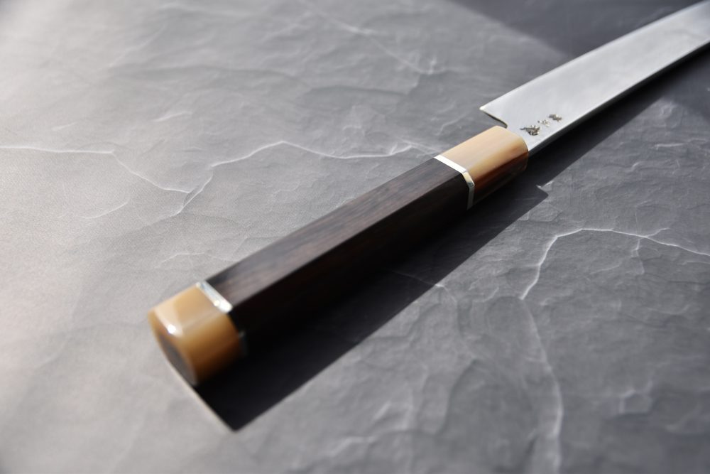 Sakai Takayuki Zangetsu Dragon Ginsan Sakimaru Takohiki 330mm Ébène