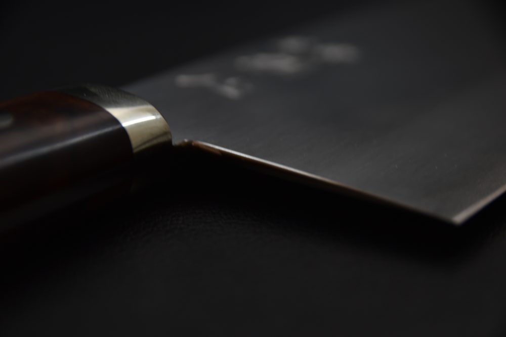 Hatsukokoro Nakagawa Ginsan Migaki Chinese Cleaver 170mm Ironwood