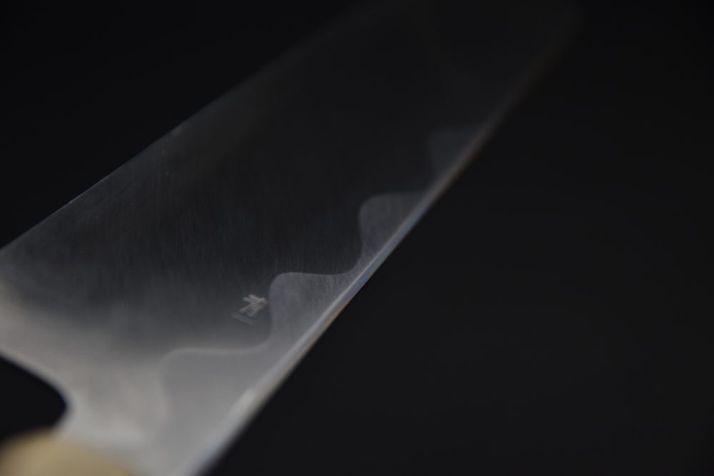 Hitohira Tanaka Mosuke Aogami #1 Kiritsuke 240mm Ebony Mirror Polish