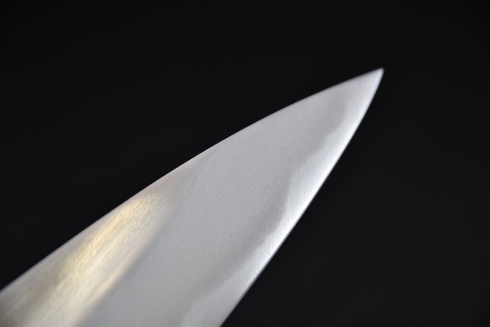Mazaki Hamono Shirogami #2 Migaki Gyuto 240mm Ébène