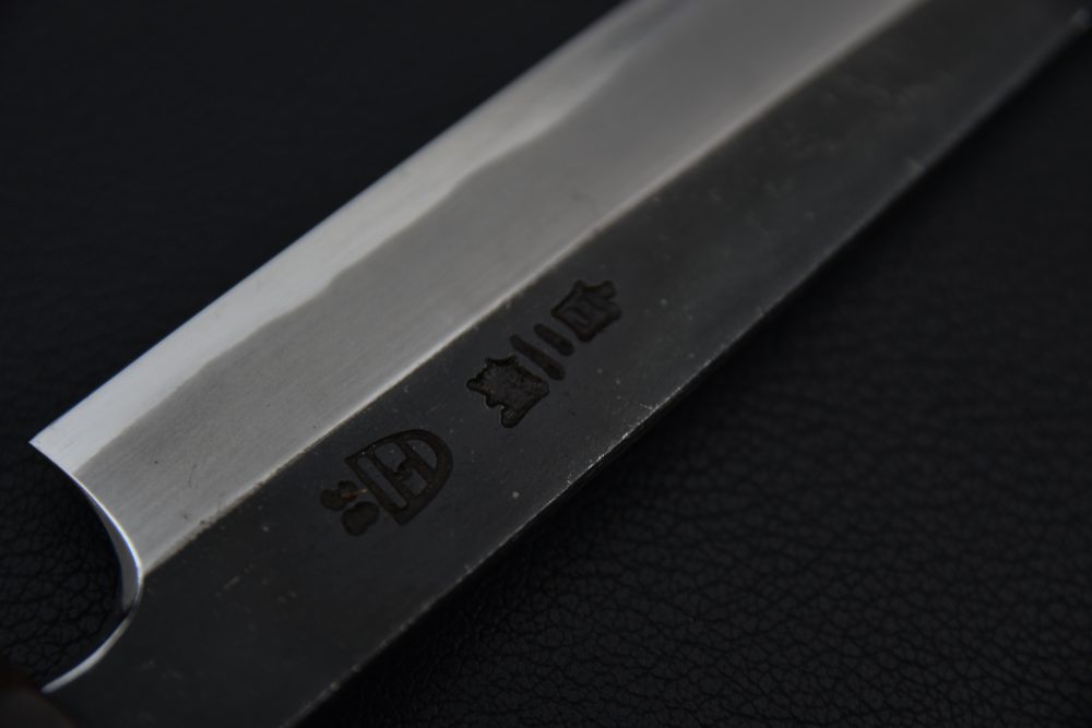 Hitohira Togashi Shirogami #2 Kurouchi Petty 165mm Tagayasan