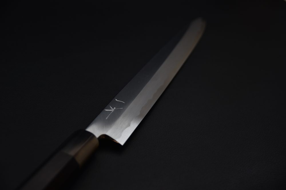 Hitohira Tanaka Mosuke Shirogami #2 Yanagiba 300mm Ebony