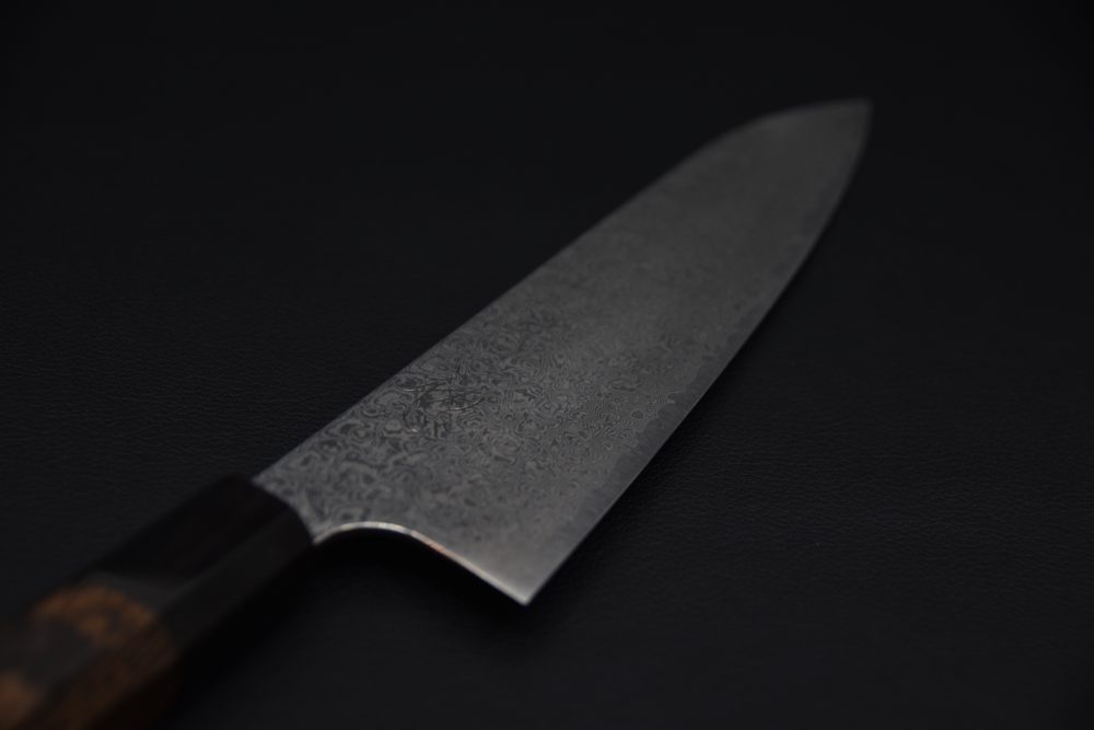 Hatsukokoro Ginyo Ginsan Tsuchime Damascus Gyuto 210mm Wenge